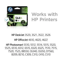 HP 564XL Black High Yield Ink Cartridge (CN684WN#140) -Avery shop s1196278 s7