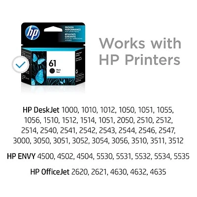 HP 61 Black Standard Yield Ink Cartridge (CH561WN#140) HP 61 Black Standard Yield Ink Cartridge (CH561WN#140) -Avery shop s1196437 s7