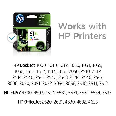 HP 61 Tri-Color High Yield Ink Cartridge (CH564WN#140) HP 61 Tri-Color High Yield Ink Cartridge (CH564WN#140) -Avery shop s1196440 s7