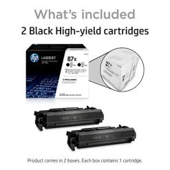HP 87X Black High Yield Toner Cartridge, 2/Pack (CF287XD) 3 HP 87X Black High Yield Toner Cartridge, 2/Pack (CF287XD) -Avery shop s1200300 s7