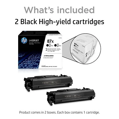 HP 87X Black High Yield Toner Cartridge, 2/Pack (CF287XD) HP 87X Black High Yield Toner Cartridge, 2/Pack (CF287XD) -Avery shop s1200300 s7