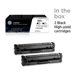 HP 201X Black High Yield Toner Cartridge, 2/Pack (CF400XD) -Avery shop s1200341 s7