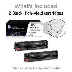 HP 410X Black High Yield Toner Cartridge, 2/Pack (CF410XD) 4 HP 410X Black High Yield Toner Cartridge, 2/Pack (CF410XD) -Avery shop s1200373 s7