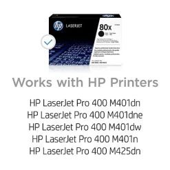 HP 80X Black High Yield Toner Cartridge (CF280X) 3 HP 80X Black High Yield Toner Cartridge (CF280X) -Avery shop s1204862 s7