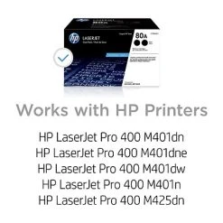 HP 80A Black Standard Yield Toner Cartridge, 2/Pack (CF280AD1) -Avery shop s1204865 s7