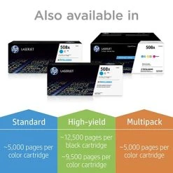 HP 508A Black Standard Yield Toner Cartridge (CF360A) -Avery shop s1204905 s7