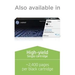 HP 134A Black Standard Yield Toner Cartridge (W1340A) -Avery shop s1205717 s7