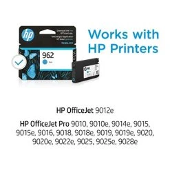 HP 962 Cyan Standard Yield Ink Cartridge (3HZ96AN#140) 3 HP 962 Cyan Standard Yield Ink Cartridge (3HZ96AN#140) -Avery shop s1208087 s7