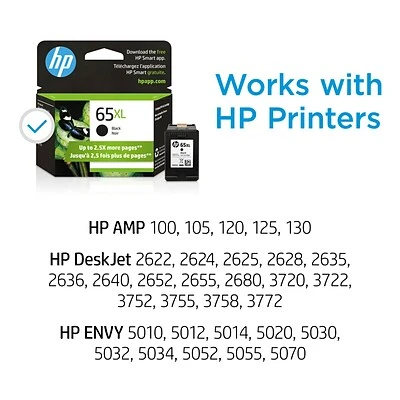 HP 65XL Black High Yield Ink Cartridge (N9K04AN#140) 4 HP 65XL Black High Yield Ink Cartridge (N9K04AN#140) - Image 2