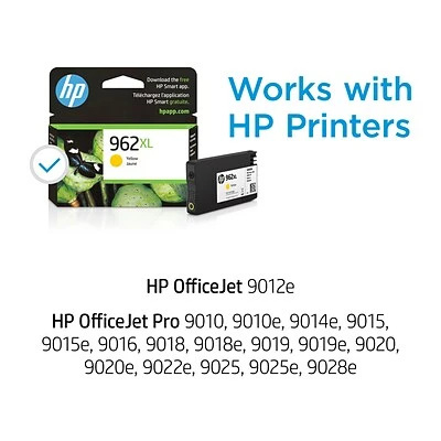 HP 962XL Yellow High Yield Ink Cartridge (3JA02AN#140) HP 962XL Yellow High Yield Ink Cartridge (3JA02AN#140) -Avery shop s1208111 s7