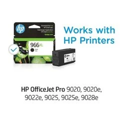 HP 966XL Black High Yield Ink Cartridge (3JA04AN#140) 3 HP 966XL Black High Yield Ink Cartridge (3JA04AN#140) -Avery shop s1208115 s7
