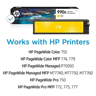 HP 990X Yellow High Yield Ink Cartridge (M0J97AN) HP 990X Yellow High Yield Ink Cartridge (M0J97AN) -Avery shop s1208150 s7