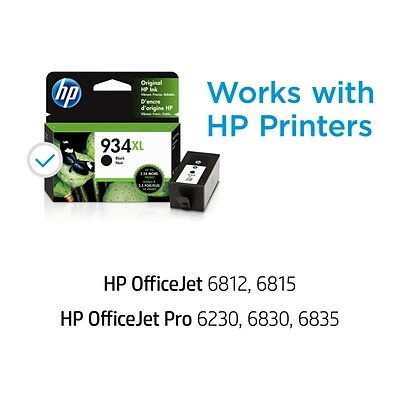 HP 934XL Black High Yield Ink Cartridge (C2P23AN#140) HP 934XL Black High Yield Ink Cartridge (C2P23AN#140) -Avery shop s1228060 s7