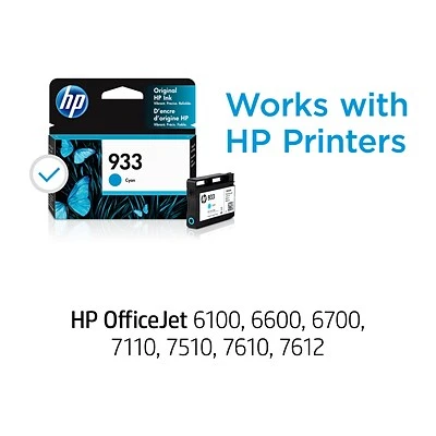 HP 933 Cyan Standard Yield Ink Cartridge (CN058AN#140) HP 933 Cyan Standard Yield Ink Cartridge (CN058AN#140) -Avery shop s1228082 s7