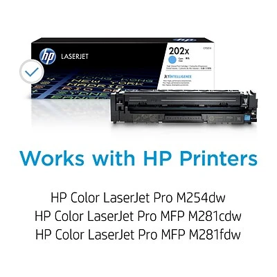 HP 202X Cyan High Yield Toner Cartridge (CF501X) HP 202X Cyan High Yield Toner Cartridge (CF501X) -Avery shop s1228094 s7