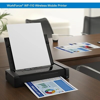 Printers Epson WorkForce® WF-110 Wireless, Lightweight, Compact Mobile Printer With Built-in Battery 8 Printers Epson WorkForce® WF-110 Wireless, Lightweight, Compact Mobile Printer With Built-in Battery - Image 6