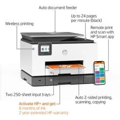 Printers HP OfficeJet Pro 9025e Wireless Color All-in-One Printer Includes 6 Months Of FREE Ink With HP+ (1G5M0A) -Avery shop sp124109291 s7