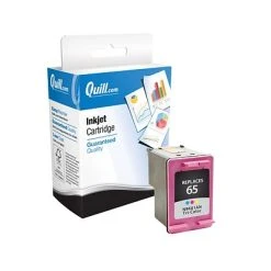 Quill Brand® Remanufactured Tri-Color Standard Yield Ink Cartridge Replacement For HP 65 (N9K01AN) (Lifetime Warranty)