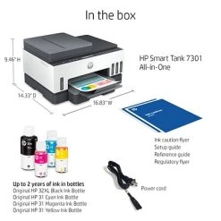 Printers HP Smart Tank 7301 Wireless All-in-One Cartridge-free Ink Tank Inkjet Printer, Up To 2 Years Of Ink Included (28B70A) -Avery shop sp145004004 s7