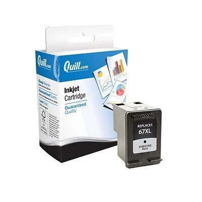Quill Brand® Remanufactured Black High Yield Ink Cartridge Replacement for HP 67XL (3YM57AN) (Lifetime Warranty) Quill Brand® Remanufactured Black High Yield Ink Cartridge Replacement For HP 67XL (3YM57AN) (Lifetime Warranty) -Avery shop sp151313296 s7