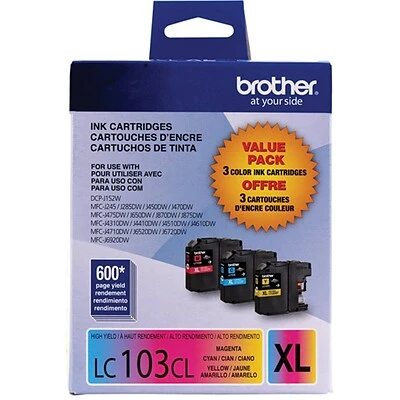 Brother LC1033PKS Cyan/Magenta/Yellow High Yield Ink Cartridge, 3/Pack (LC1033PKS) Brother LC1033PKS Cyan/Magenta/Yellow High Yield Ink Cartridge, 3/Pack (LC1033PKS) -Avery shop sp163288745 s7