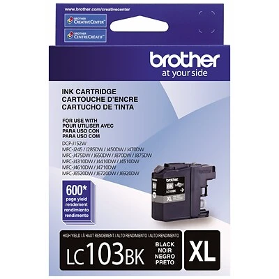Brother LC103 Black High Yield Ink Cartridge (LC103BKS) Brother LC103 Black High Yield Ink Cartridge (LC103BKS) -Avery shop sp163288781 s7