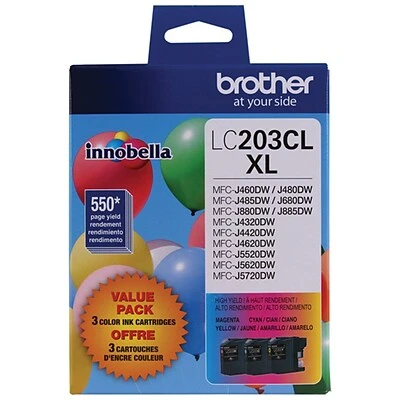 Brother LC2033PKS Cyan/Magenta/Yellow High Yield Ink Cartridge, 3/Pack (LC2033PKS) Brother LC2033PKS Cyan/Magenta/Yellow High Yield Ink Cartridge, 3/Pack (LC2033PKS) -Avery shop sp163288828 s7
