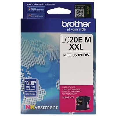 Brother LC20EM Magenta Extra High Yield Ink Cartridge (LC20EM) 3 Brother LC20EM Magenta Extra High Yield Ink Cartridge (LC20EM)