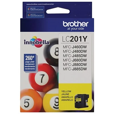 Brother LC201Y Yellow Standard Yield Ink Cartridge (LC201Y) Brother LC201Y Yellow Standard Yield Ink Cartridge (LC201Y) -Avery shop sp163288874 s7
