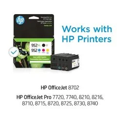 HP 952XL/952 Black High Yield And Cyan/Magenta/Yellow Standard Yield Ink Cartridge, 4/Pack (N9K28AN#140) -Avery shop sp164136805 s7