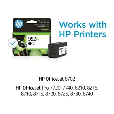 HP 952XL Black High Yield Ink Cartridge (F6U19AN#140), print up to 2000 pages HP 952XL Black High Yield Ink Cartridge (F6U19AN#140), Print Up To 2000 Pages -Avery shop sp164136817 s7