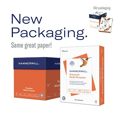 Hammermill Premium Inkjet & Laser 8.5" x 11" Multipurpose Paper, 24 lbs., 97 Brightness, 2500 Sheets/Carton (166140) Copy & Multipurpose Paper Hammermill Premium Inkjet & Laser 8.5" X 11" Multipurpose Paper, 24 Lbs., 97 Brightness, 2500 Sheets/Carton (166140) -Avery shop sp167257203 s7