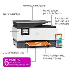Printers HP OfficeJet Pro 9015e Wireless Color All-in-One Printer Includes 6 Months Of FREE Ink With HP+ (1G5L3A) -Avery shop sp171476235 s7