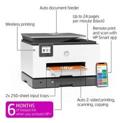 Printers HP OfficeJet Pro 9025e Wireless Color All-in-One Printer Includes 6 Months Of FREE Ink With HP+ (1G5M0A) -Avery shop sp171476236 s7