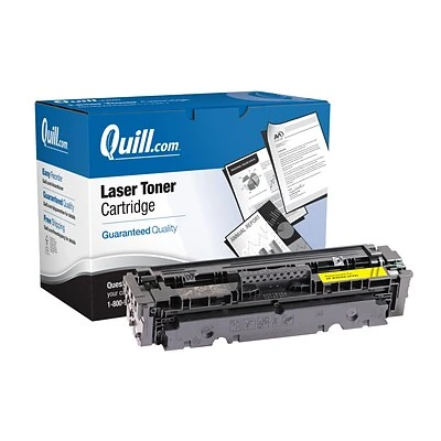 Quill Brand® Remanufactured Yellow High Yield Toner Cartridge Replacement For HP 414X (W2022X) (Lifetime Warranty) 3 Quill Brand® Remanufactured Yellow High Yield Toner Cartridge Replacement For HP 414X (W2022X) (Lifetime Warranty)