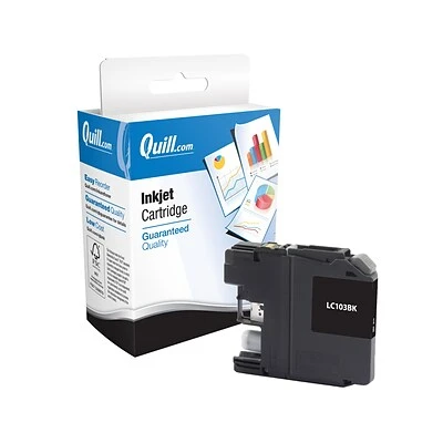 Quill Brand® Compatible Black High Yield Ink Cartridge Replacement for Brother LC103XL (LC103BKS) (Lifetime Warranty) Quill Brand® Compatible Black High Yield Ink Cartridge Replacement For Brother LC103XL (LC103BKS) (Lifetime Warranty) -Avery shop sp177312570 s7