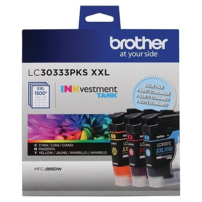 Brother LC3033 Cyan/Magenta/Yellow Super High Yield Ink Tank Cartridge, 3/Pack Brother LC3033 Cyan/Magenta/Yellow Super High Yield Ink Tank Cartridge, 3/Pack -Avery shop sp24159371 s7