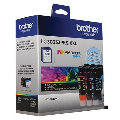 Brother LC3033 Cyan/Magenta/Yellow Super High Yield Ink Tank Cartridge, 3/Pack Brother LC3033 Cyan/Magenta/Yellow Super High Yield Ink Tank Cartridge, 3/Pack -Avery shop sp24159373 s7