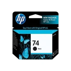 HP 74 Black Standard Yield Ink Cartridge (CB335WN#140)