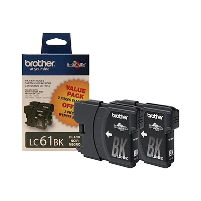 Brother LC612PKS Black Standard Yield Ink Cartridge, 2/Pack 3 Brother LC612PKS Black Standard Yield Ink Cartridge, 2/Pack