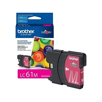 Brother LC61M Magenta Standard Yield Ink Cartridge 3 Brother LC61M Magenta Standard Yield Ink Cartridge