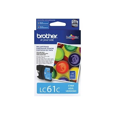 Brother LC61C Cyan Standard Yield Ink Cartridge 4 Brother LC61C Cyan Standard Yield Ink Cartridge - Image 2