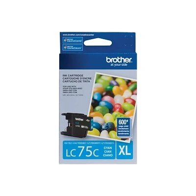 Brother LC75CS Cyan High Yield Ink Cartridge 4 Brother LC75CS Cyan High Yield Ink Cartridge - Image 2