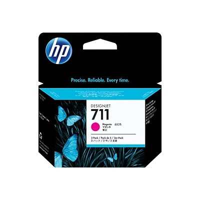 HP 711 Magenta Standard Yield Ink Cartridge, 3/Pack (CZ135A) HP 711 Magenta Standard Yield Ink Cartridge, 3/Pack (CZ135A) -Avery shop sp40890791 s7