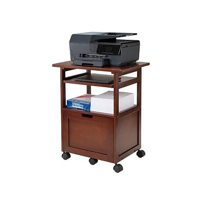 Printer Stands And Carts Winsome Piper 3-Shelf Wood Mobile Printer Stand, Brown (94427) 8 Printer Stands And Carts Winsome Piper 3-Shelf Wood Mobile Printer Stand, Brown (94427) - Image 7