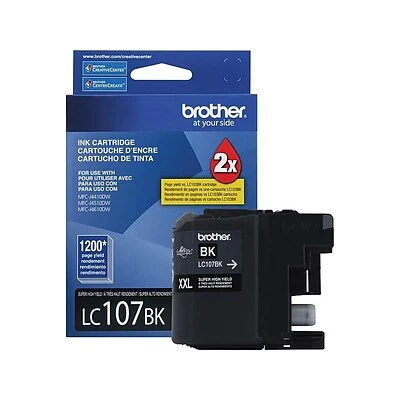 Brother LC107BKS Black Super High Yield Ink Cartridge 6 Brother LC107BKS Black Super High Yield Ink Cartridge - Image 4