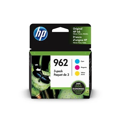HP 962 Cyan/Magenta/Yellow Standard Yield Ink Cartridge, 3/Pack (3YP00AN#140) HP 962 Cyan/Magenta/Yellow Standard Yield Ink Cartridge, 3/Pack (3YP00AN#140) -Avery shop sp44721055 s7