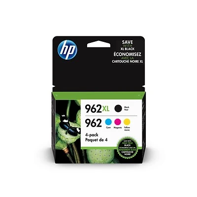 HP 962XL/962 Black High Yield and Cyan/Magenta/Yellow Standard Yield Ink Cartridge, 4/Pack (3JB34AN#140) HP 962XL/962 Black High Yield And Cyan/Magenta/Yellow Standard Yield Ink Cartridge, 4/Pack (3JB34AN#140) -Avery shop sp44904274 s7