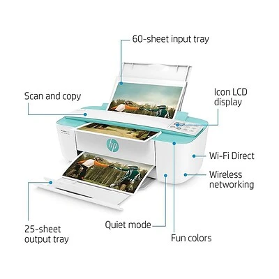 Printers HP Deskjet 3755 Wireless All-in-One Color Inkjet Printer, Includes 2 Months Of Instant Ink (J9V92A) 9 Printers HP Deskjet 3755 Wireless All-in-One Color Inkjet Printer, Includes 2 Months Of Instant Ink (J9V92A) - Image 7