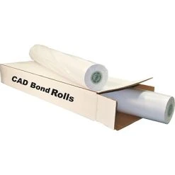 Wide Format Paper Alliance 20# Wide Format CAD Bond Paper, Uncoated, 24" X 300', 2/Carton (24300)